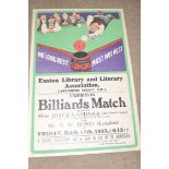 Advertising poster - Euston Library and Literary Association, Cardington St, NW1, exhibition