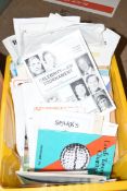 Box containing a large quantity of various ephemera to include range of golf tournament