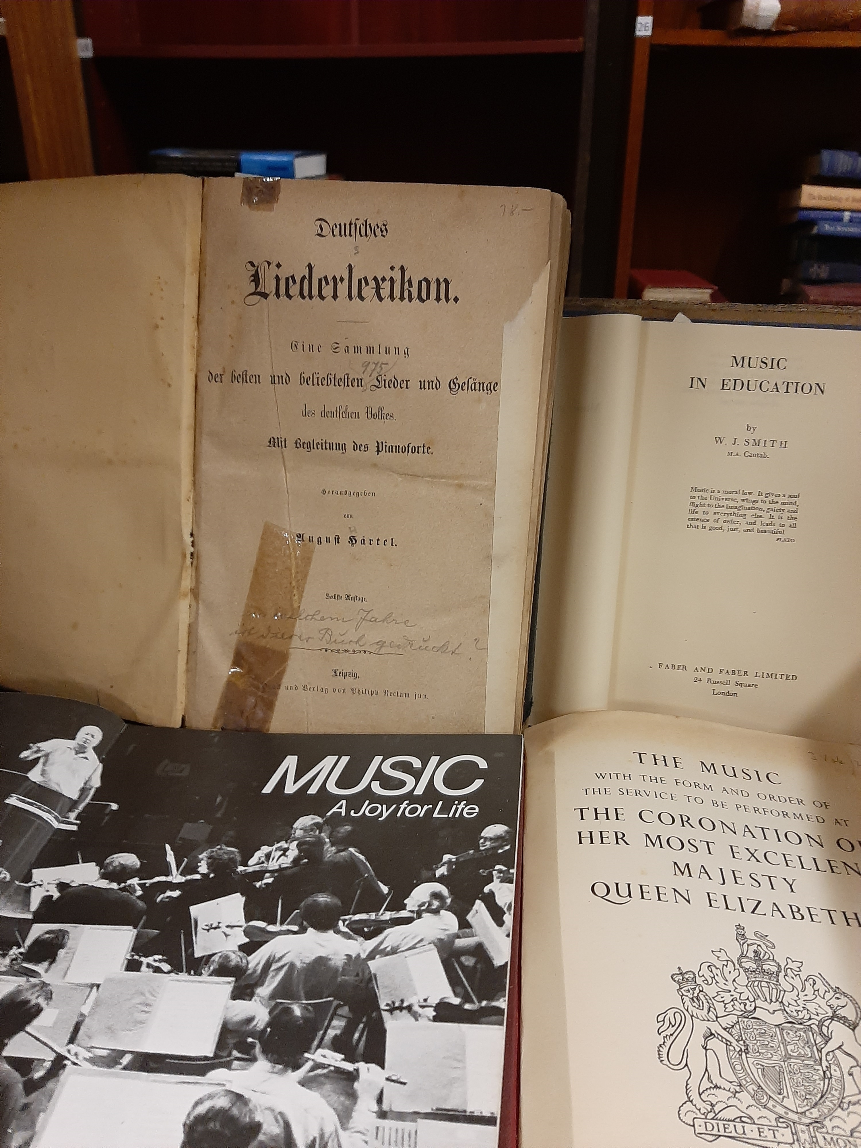 10 music related books [our ref: 465a]