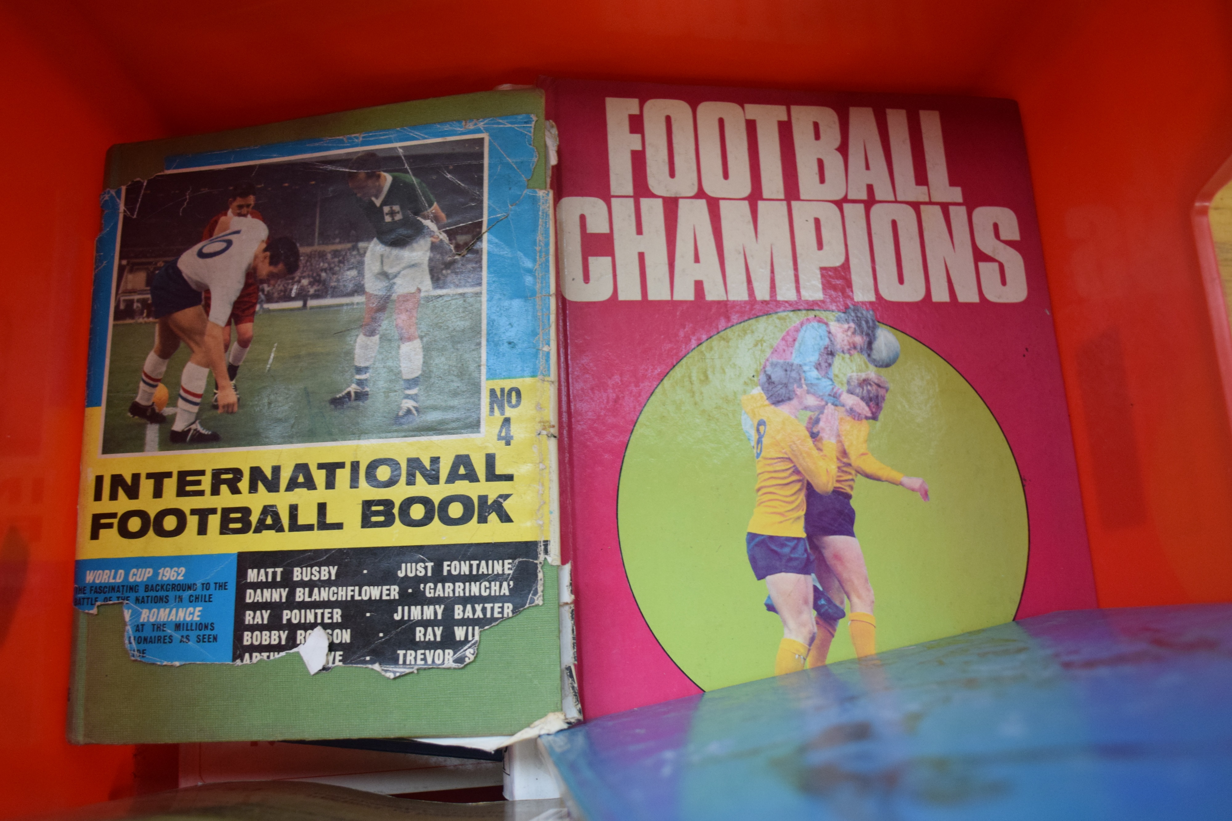 12 vintage football books mainly 1970s [our ref: 356b]