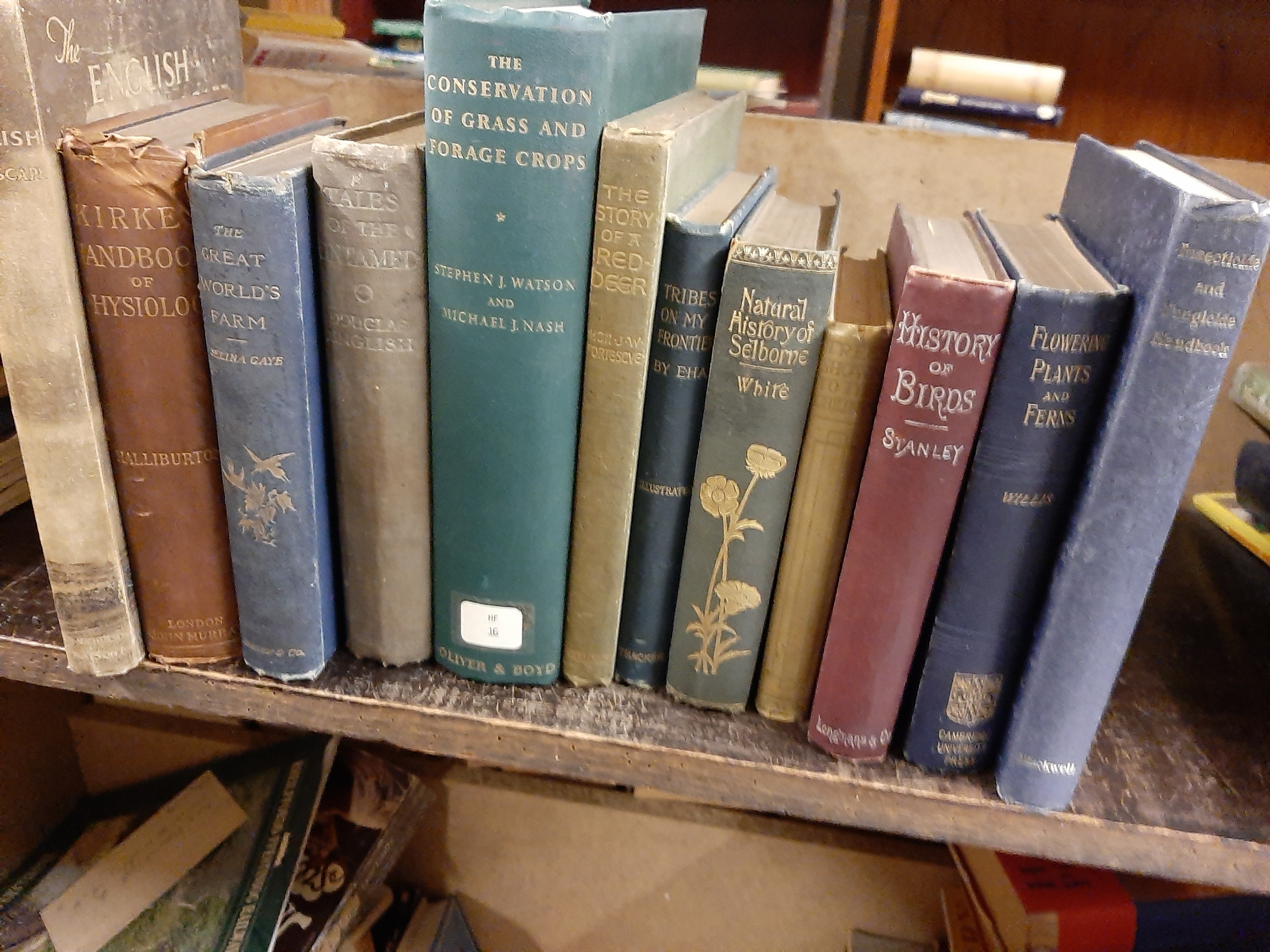Approx 18 natural history related books including A Familiar History of Birds by Edward Stanley
