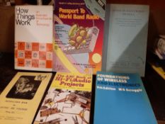 Large collection of radio/electronic wireless TV related books [our ref: 599a]