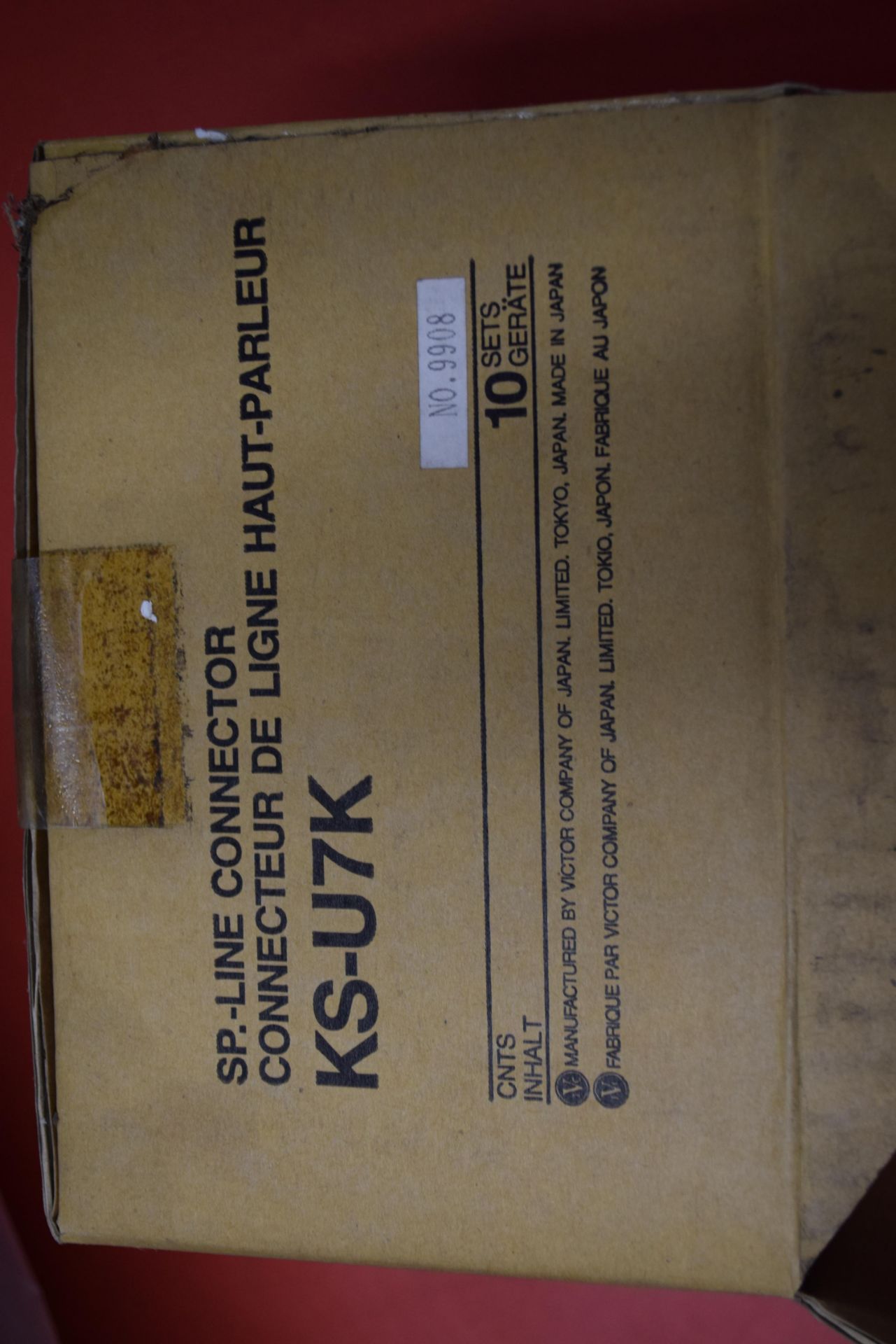 BOX CONTAINING TEN JVC SP LINE CONNECTORS MODEL NO KS-U7K - Image 2 of 2