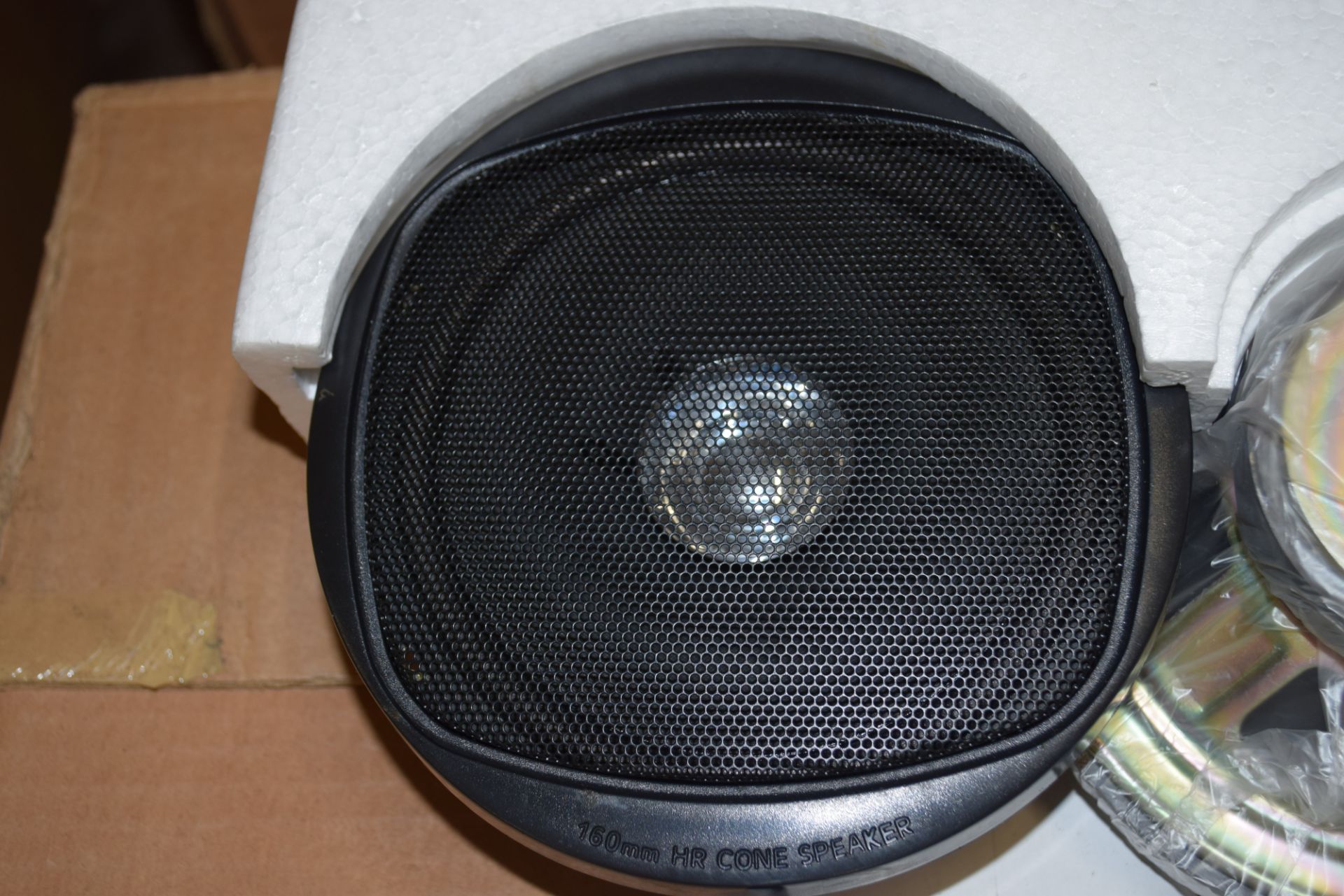 BOX CONTAINING 10 PAIRS OF HI TECH STEREO CAR SPEAKERS, MODEL NO 2C160, SIZE 6 1/2 INCH, POWER