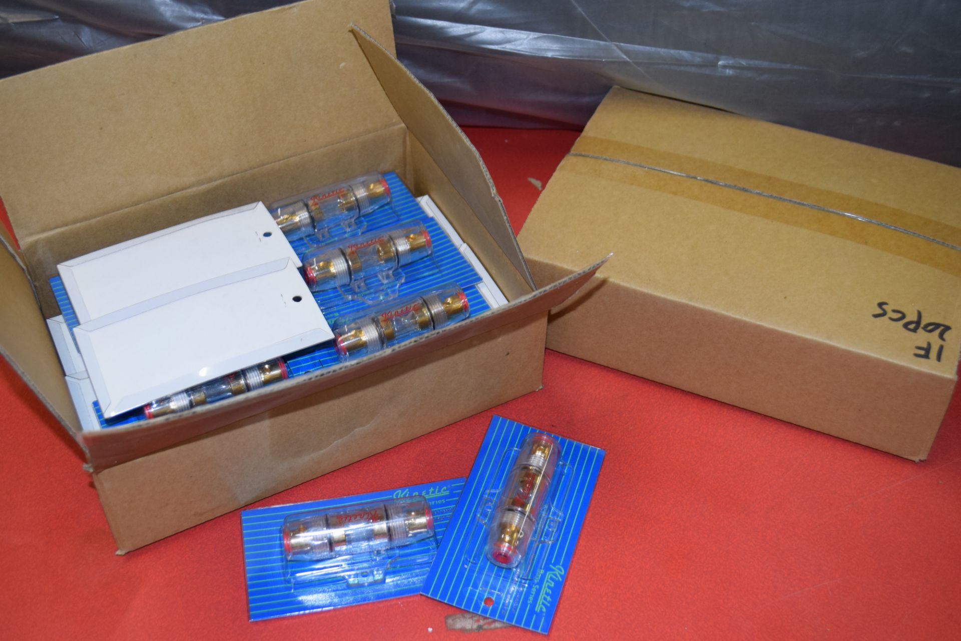 TWO BOXES CONTAINING KINETIC BASE SERIES HIGH QUALITY WATER RESISTANT GOLD PLATED FUSE HOLDER - Image 3 of 3