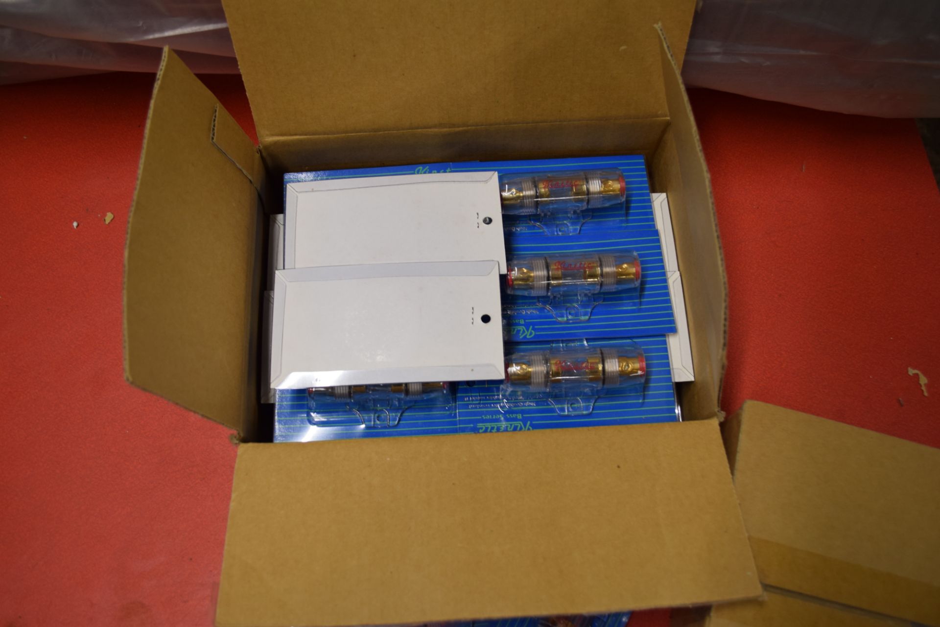 TWO BOXES CONTAINING KINETIC BASE SERIES HIGH QUALITY WATER RESISTANT GOLD PLATED FUSE HOLDER - Image 2 of 3