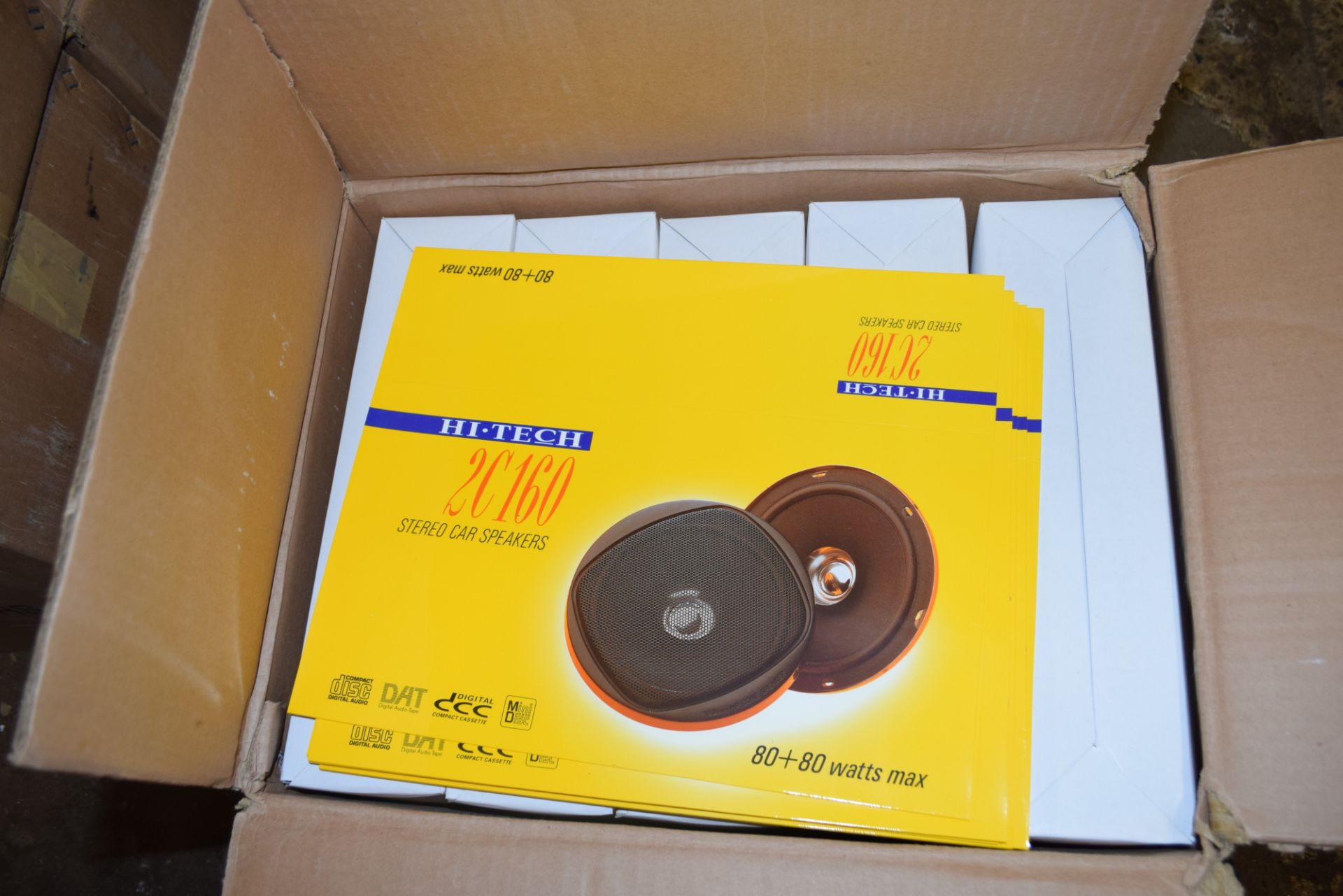 BOX CONTAINING 10 PAIRS OF HI TECH STEREO CAR SPEAKERS, MODEL NO 2C160, SIZE 6 1/2 INCH, POWER - Image 2 of 4