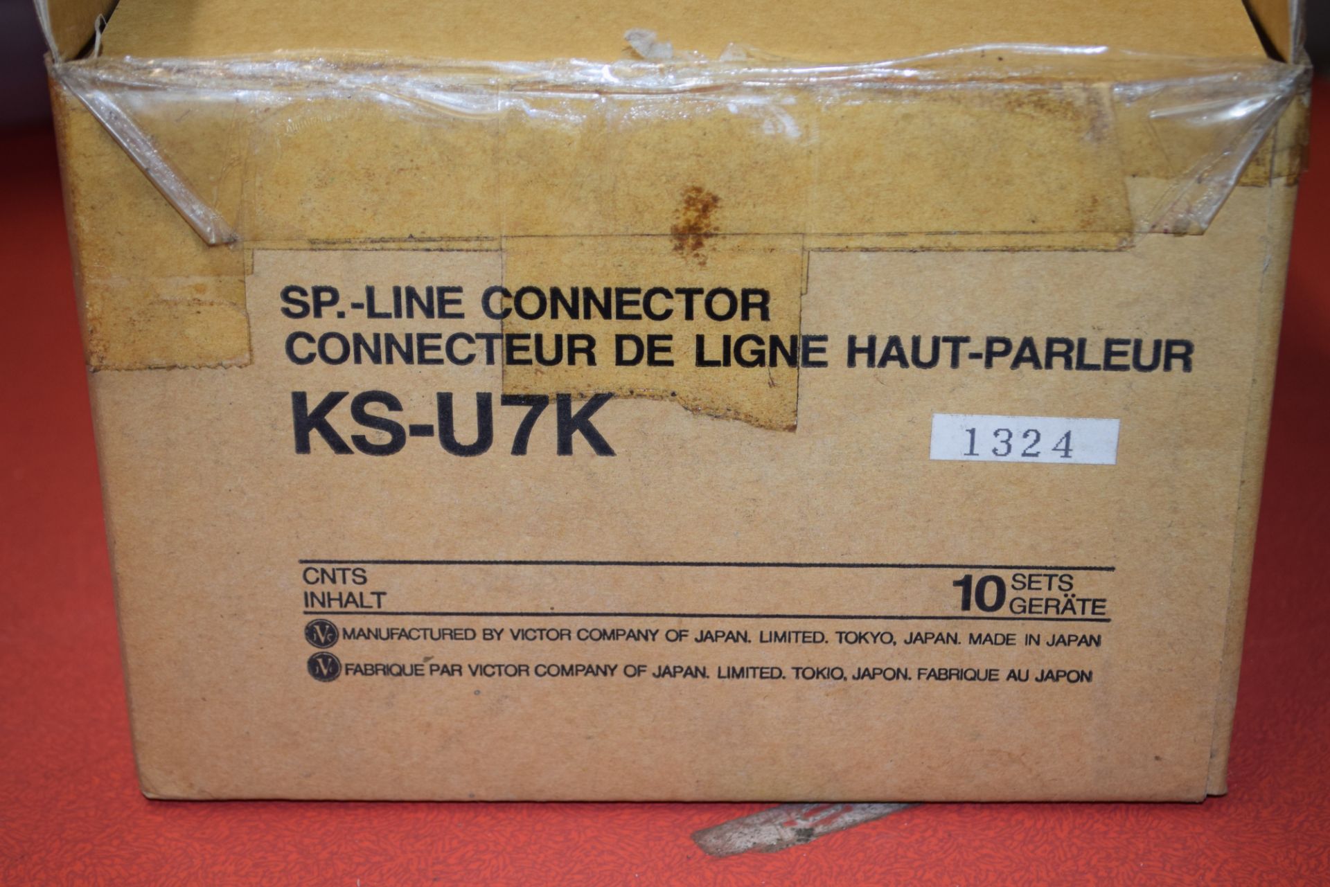 BOX CONTAINING TEN JVC SP LINE CONNECTORS MODEL NO KS-U7K - Image 2 of 2