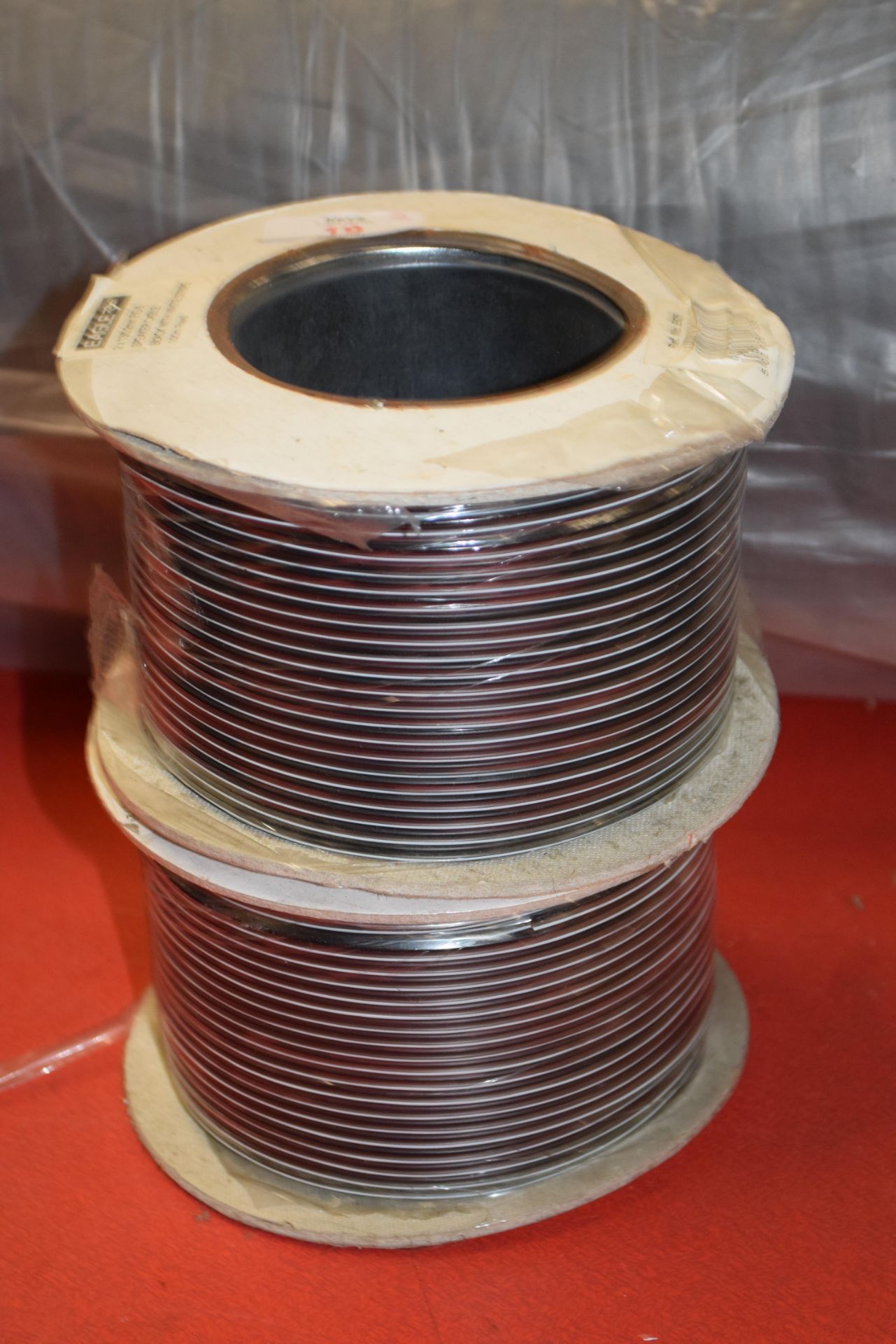 TWO REELS OF EAGLE SPEAKER CABLE, 2 X 13/0.2MM, APPROX 100M PER REEL