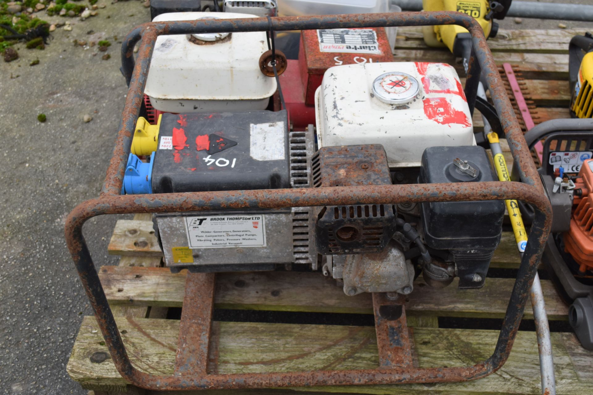 Brook Thompson Ltd generator with a Honda GX160 engine