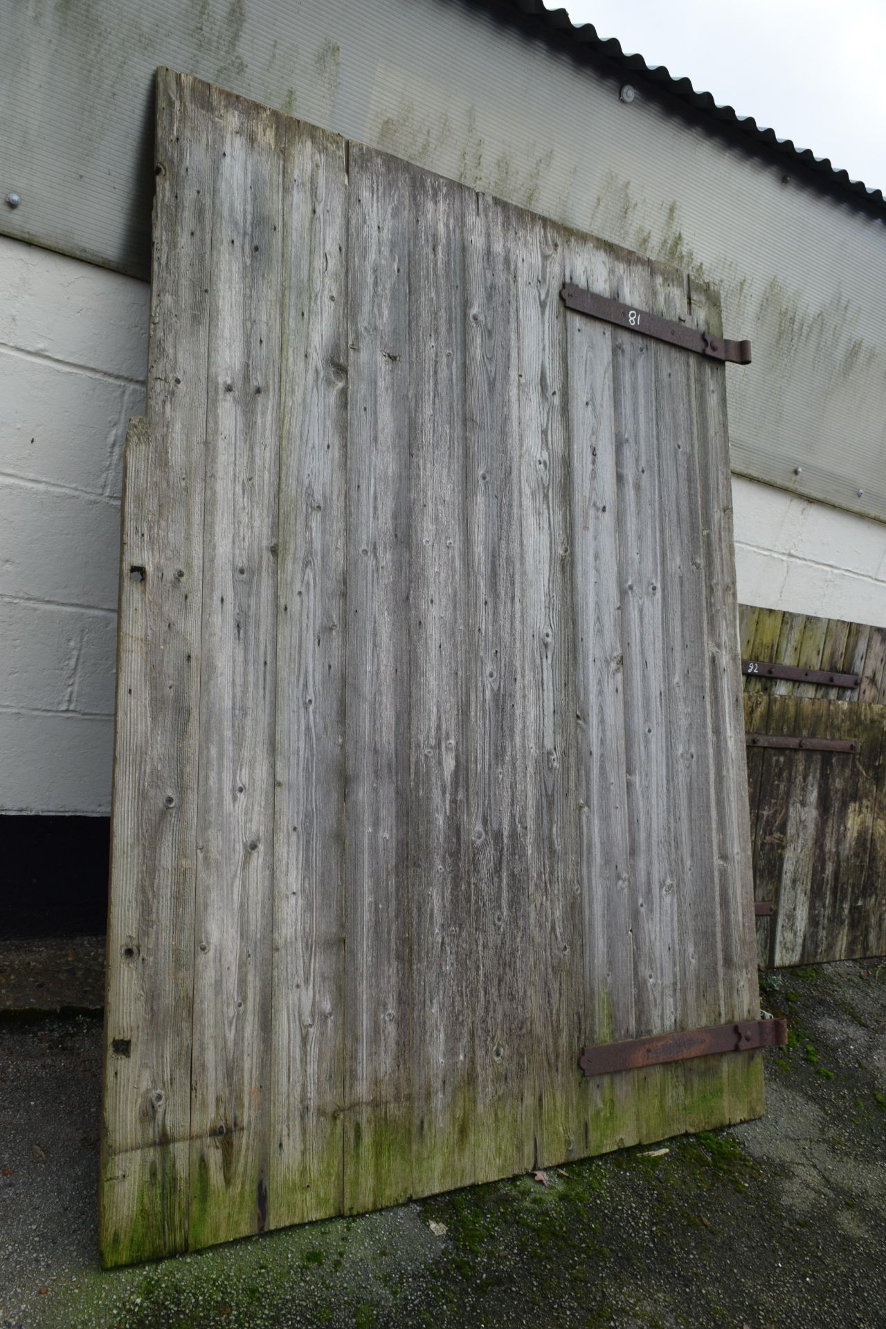 Single barn door, 154cm wide x 207cm high