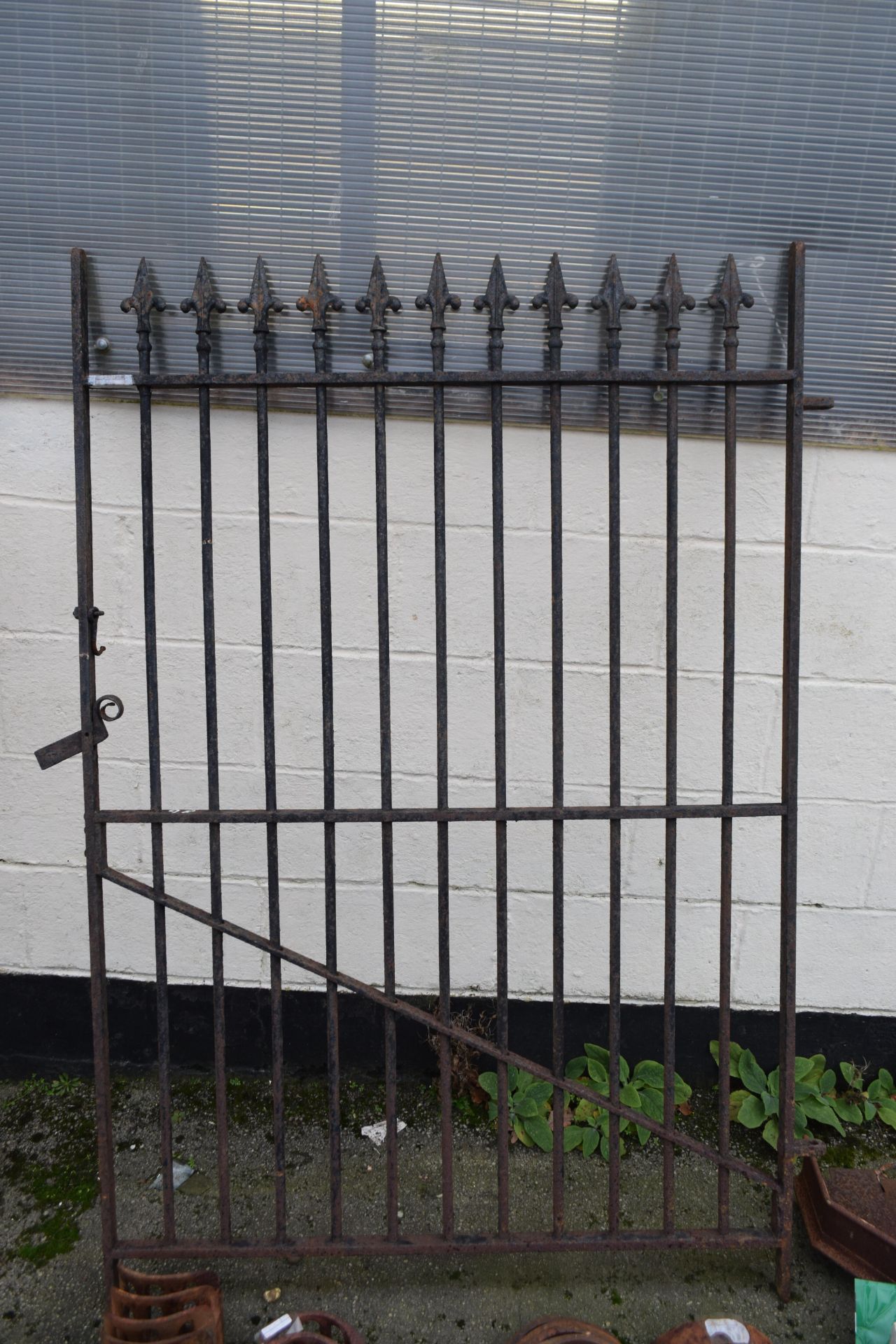 Large iron gate, width 112cm x height 170cm