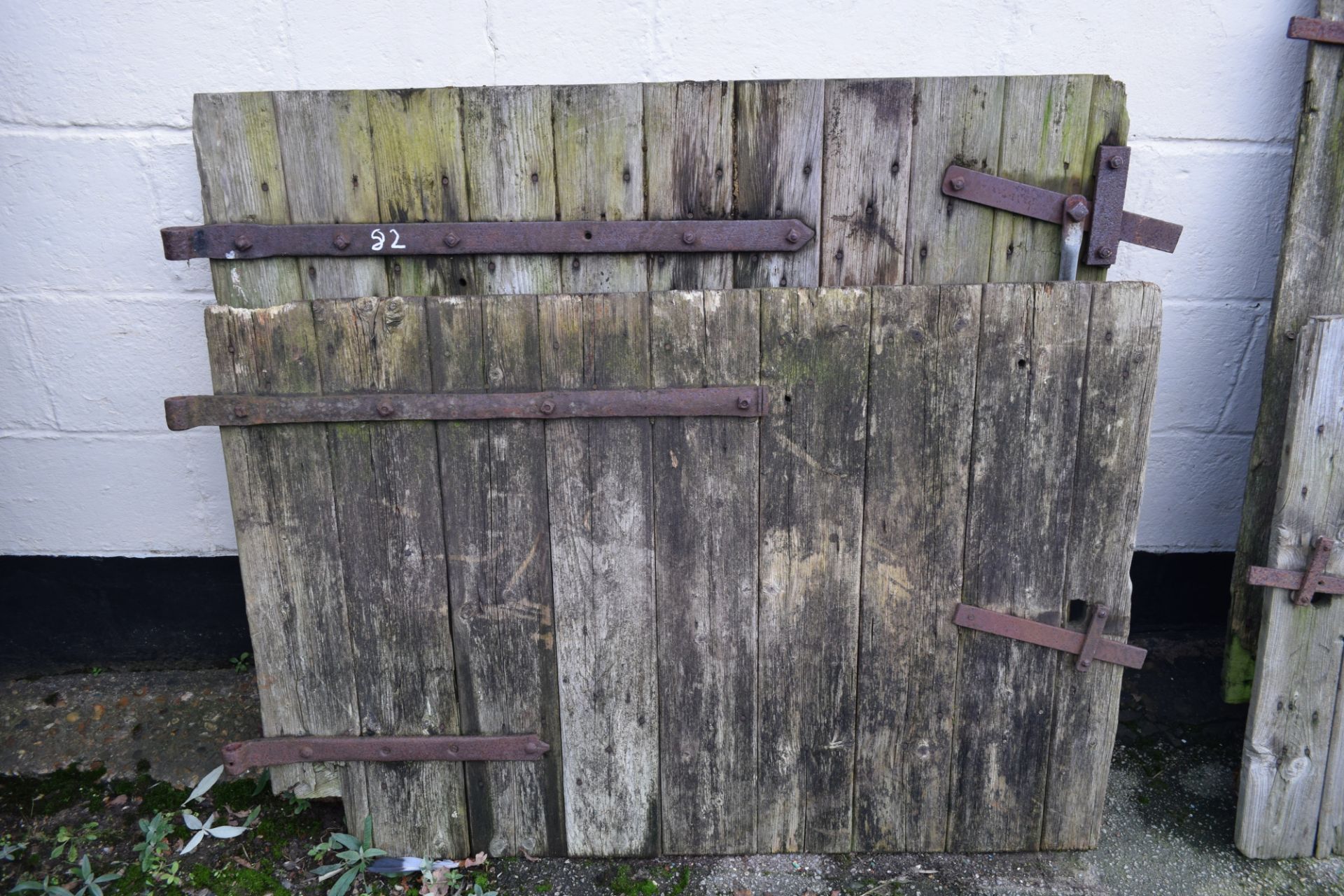 Split barn door, width 126cm