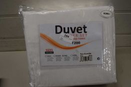 Duvet cover set, king, colour white