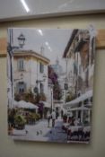 Canvas print of a street scene, width 30 x 40cm