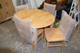 Calloway extending dining table set with four chairs