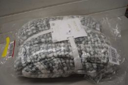 Marley chunky knitted throw, colour grey, 130 x 180cm