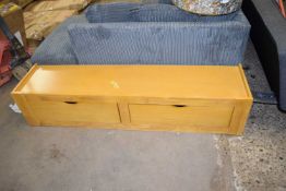 Large TV table with two drawers