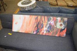 Abstract print on canvas, 120 x 40cm