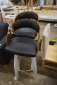 Pair of Pensacola 76cm swivel bar stools