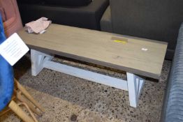 Drainwood bench, 45cm high, width 180cm, depth 38cm