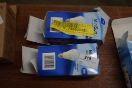 Pair of E27 LED GLS 6W light bulb, colour warm white, (2)