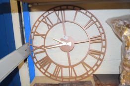 Wall clock, width approx 48cm