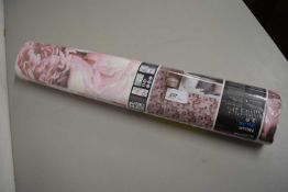 One roll of Room-mate flowery textured peel and stick wallpaper, 10m x 53cm