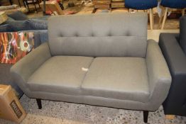 Upholstered two-seater sofa