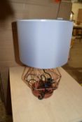 Haigler 41cm table lamp, base colour copper