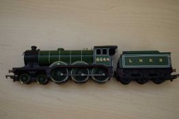 Hornby 00 gauge locomotive 8544 together with LNER tender (unboxed) (2)