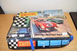 Scalextric motor racing set in original box
