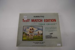 Subbuteo Test Match Edition table cricket circa 1960s in original box with contents