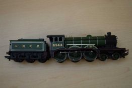 Hornby 00 gauge locomotive 8544 together with LNER tender (unboxed) (2)