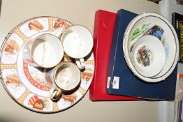 Mixed Lot various railway and other collectible china to include collectors plates and mugs