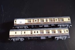 Two Lima 00 gauge plastic carriages, unboxed