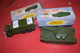 1950s Dinky Toys Centurion tank model no 651, together with a Dinky Toys 10-ton Army truck, model no