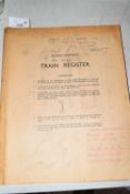 BR Train Register, September 1980 - December 1980