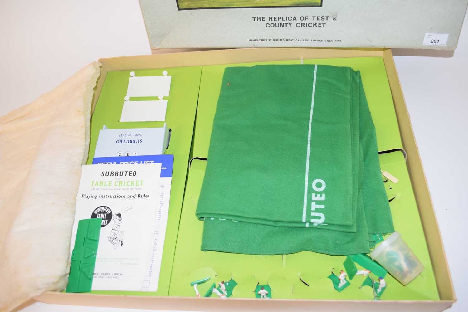 Subbuteo Test Match Edition table cricket circa 1960s in original box with contents - Image 2 of 2