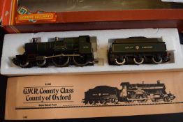 Hornby 00 gauge GWR 4-4-0 County class locomotive, 'County of Oxford', with tender, boxed