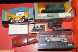 Mixed lot assorted toy vehicles to include a boxed Corgi Classic LNER Express parcels van, a Corgi