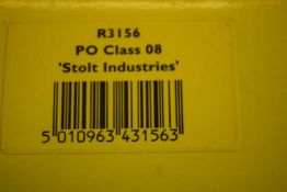 Hornby 00 gauge PO class 08 Stolt Industries wagon, boxed