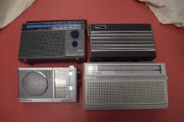 MIXED LOT: 4 RADIOS TO INCLUDE:GRUNDIG MUSIC BOY 60 (1983), PHILIPS D2244 (1985), ROBERTS R24 (1983)