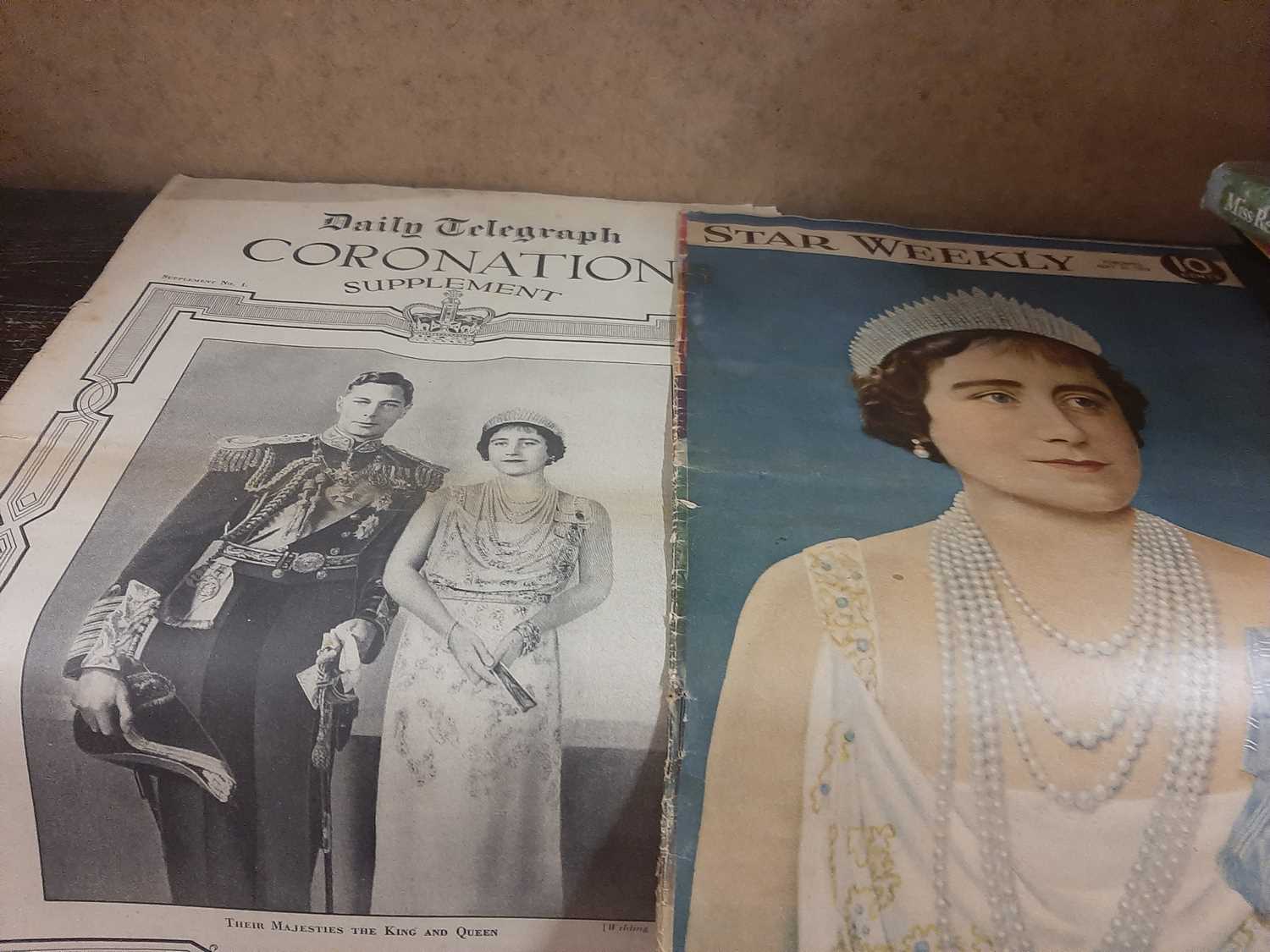 Approx 80 items of early newspapers and magazines - Royalty based 1930s to 1960s rare ephemera - Image 2 of 3