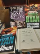 11 modern fiction books to include Chris Ryan, Ultimate Weapon, Hilary Bailey, All the days of my