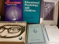 12 Sociology related books including Understanding Society, The Experience of Depression by