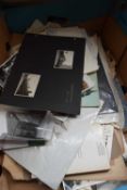 Box containing ephemera, scrapbook photos, magazines, booklets etc, approx 60 items rare ephemera