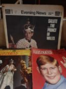 Approx 80 items of early newspapers and magazines - Royalty based 1930s to 1960s rare ephemera