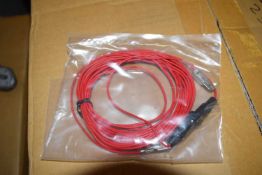 Box containing qty 5 Metre Aerial Power Cables with a 0.5A Fuse