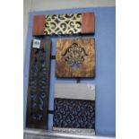 Decorative metal wall art, width 38cm, height 68cm